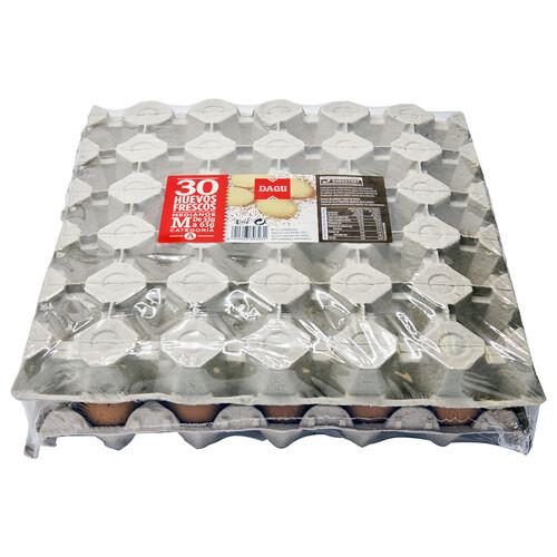 DAGU Huevos de gallinas en jaulas acondicionadas clase M y cat. A 30 uds