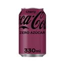 Coca Cola zero azúcar sabor cherry lata 33 cl