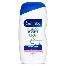 Gel de ducha y champú para niños cuidado experto Sanex botella 475 ml