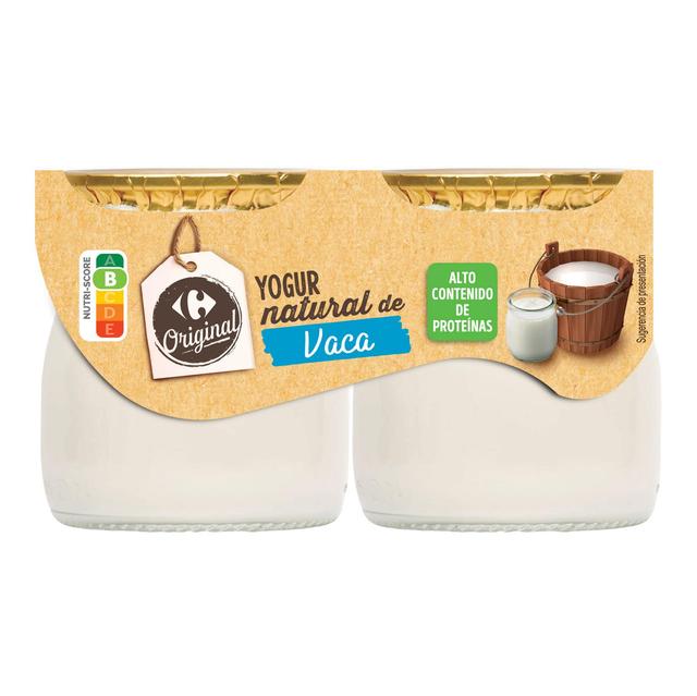 Yogur natural de vaca Carrefour Original pack de 2 unidades de 115 g