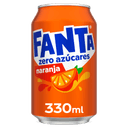 Refresco FANTA naranja zero lata 33 cl