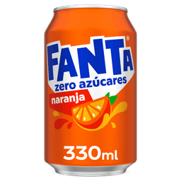 Refresco naranja Fanta lata 33cl zero