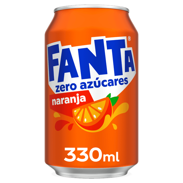 Refresco FANTA naranja zero lata 33 cl