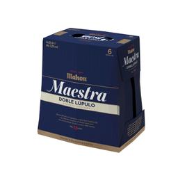 Cerveza tostada Mahou Maestra doble lúpulo pack 6 botellas 25 cl