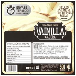 Helado Cesal 500ml Vainilla