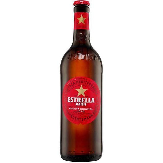 Cerveza estrella damm, botellín 66 cl