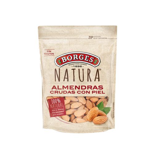 BORGES Almendras crudas con piel BORGES NATURA 120 g