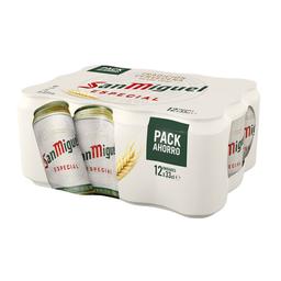 SAN MIGUEL Cervezas pack de 12 latas de 33 cl