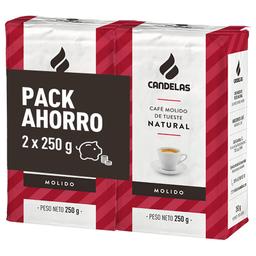 Café molido CANDELAS natural pack 2x250 g