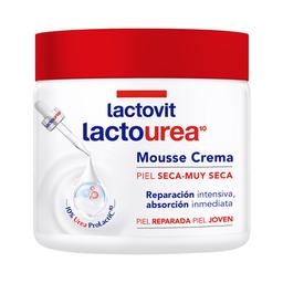 LACTOVIT Lactourea Crema textura mousse reparadora, para piel seca y muy seca 400 ml