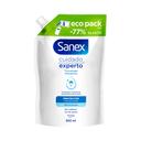 SANEX Cuidado experto Recambio de gel de ducha o baño probiótico, para todo tipo de pieles 950 ml