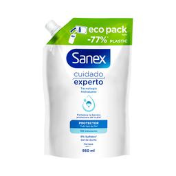 SANEX Cuidado experto Recambio de gel de ducha o baño probiótico, para todo tipo de pieles 950 ml