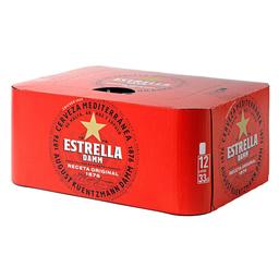 ESTRELLA DAMM Cerveza pack 12 x 33 cl