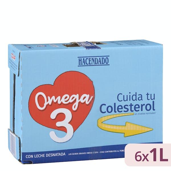 Bebida láctea desnatada omega 3 Hacendado