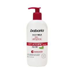 BABARIA Body milk hidratante con aloe vera, para pieles atópicas BABARIA 400 ml