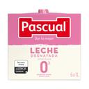 Leche desnatada Pascual brik 6 x 1 l