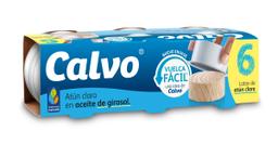 Atún claro en aceite de girasol Calvo pack 6