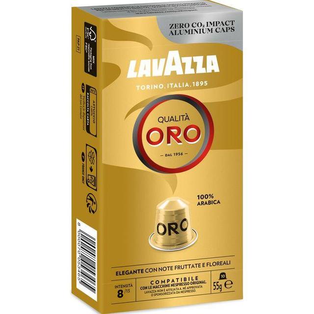Café en cápsulas Lavazza Qualitá Oro compatible con Nespresso 10 ud