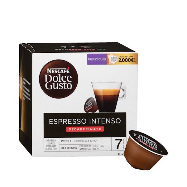 Café en cápsula descafeinado espresso intenso Dolce Gusto