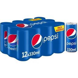 Refresco de cola pepsi, pack 12x33 cl