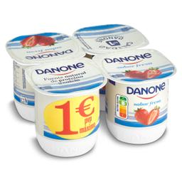 Yogur sabor fresa Danone pack 4 x 120 g