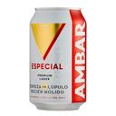 Cerveza especial ambar, lata 33 cl