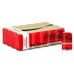 Coca Cola zero azúcar zero cafeína pack 24 latas 33 cl