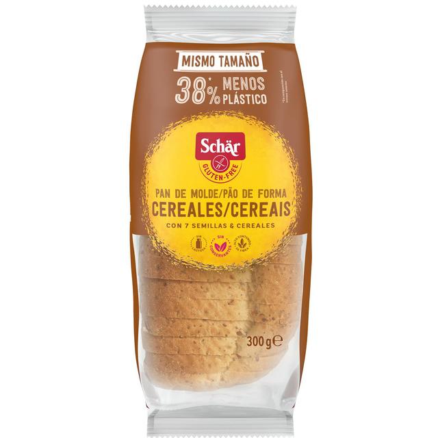 Pan de molde con cereales Schär sin gluten y sin lactosa 300 g
