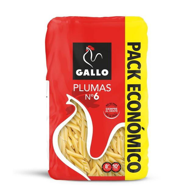 Macarron pluma nº6 gallo, paquete 900 g