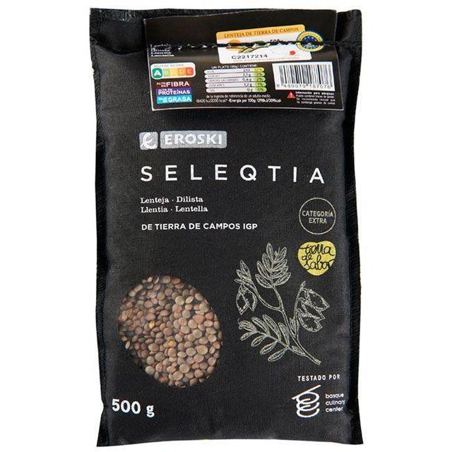 Lenteja pardina i.g.p. tierra de campos e. seleqtia, saco 500 g