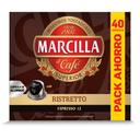 Café ristretto en cápsulas Marcilla compatible con Nespresso 40 unidades de 5,2 g