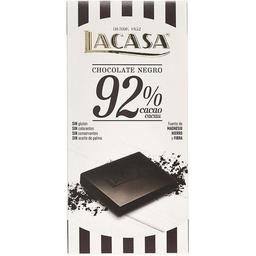 Chocolate 92% cacao lacasa, tableta 100 g