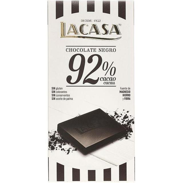 Chocolate 92% cacao lacasa, tableta 100 g