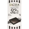 Chocolate 92% cacao lacasa, tableta 100 g