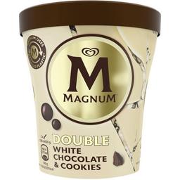 Helado de chocolate blanco&cookies magnum, tarrina 300 g