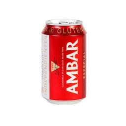 AMBAR Cerveza sin gluten AMBAR 1900 lata de 33 cl