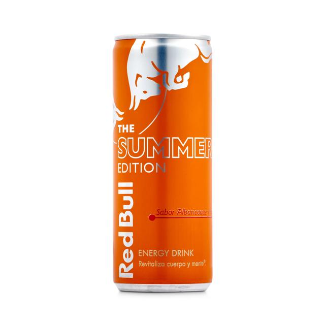 RED BULL Bebida energética sabor albaricoque y fresa lata 250 ml