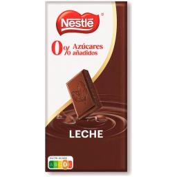 Chocolate con leche  Nestlé sin azúcar añadido 115 g