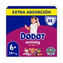 DODOT Activity Pañal talla 6+ (+14 kg) 88 uds