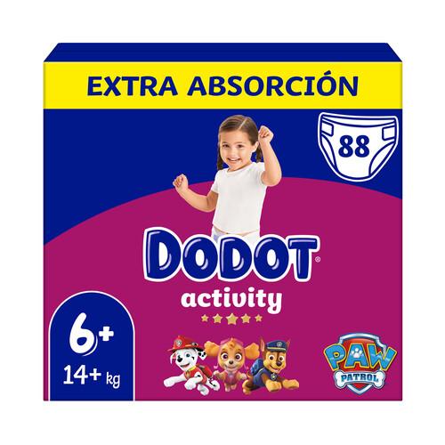 DODOT Activity Pañal talla 6+ (+14 kg) 88 uds