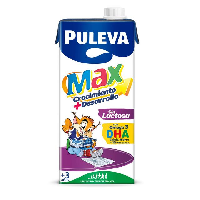 Preparado lácteo crecimiento y desarrollo Puleva Max sin gluten sin lactosa brik 1 l