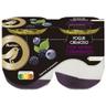ALCAMPO GOURMET Yogur cremoso natural azucarado con moras y arándanos y sin gluten  2 x 125 g