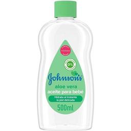Aceite corporal de aloe johnson`s, bote 500 ml