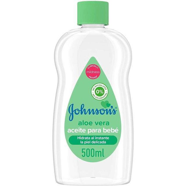 Aceite corporal de aloe johnson`s, bote 500 ml