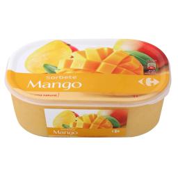 Helado sorbete de mango Carrefour 600 g