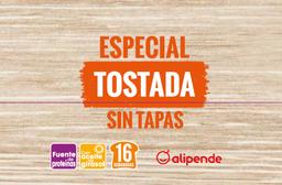Pan de molde Alipende 820g especial tostada sin tapas