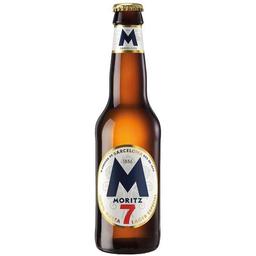 Cerveza moritz, botella 33cl