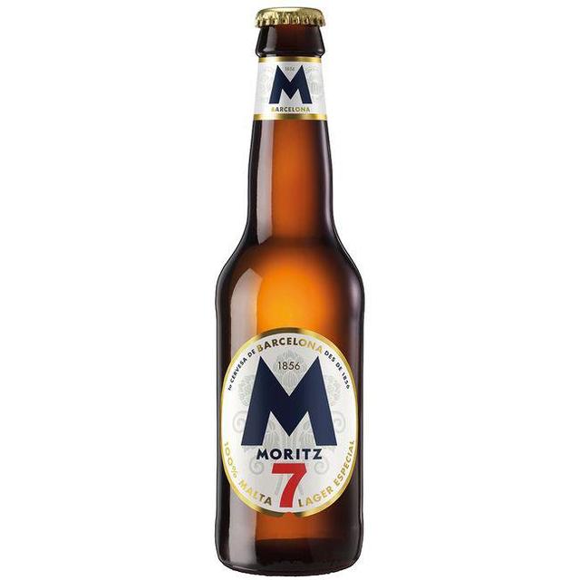 Cerveza moritz, botella 33cl