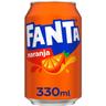 Refresco de naranja fanta, lata 33 cl