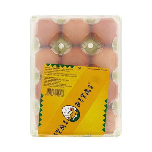 PITAS Huevos de gallinas en jaulas acondicionadas clase L 12 uds